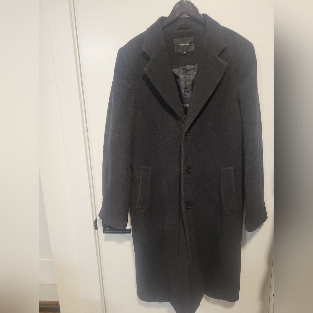 Isaac Mizrahi Classic Black Cashmere Coat
